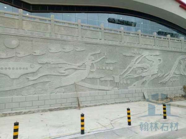 四川青砂石浮雕景墙 - 成都翰林石材有限公司 