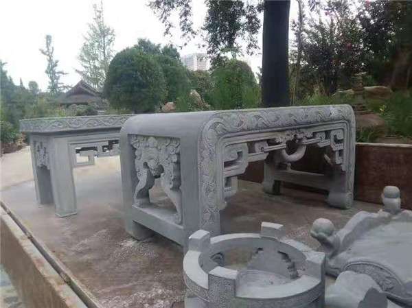 石雕香炉案台祭祀石鼎 - 成都翰林石材有限公司 